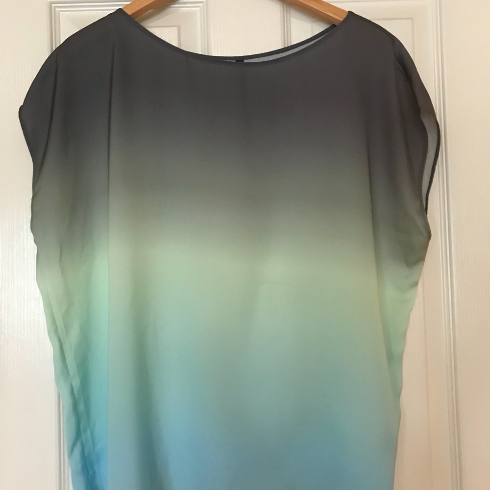 Silk multi hued top